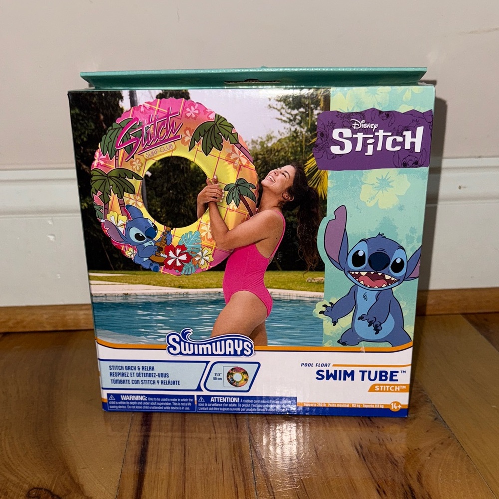 NWT Disney Stitch Swimways Swim Tube
